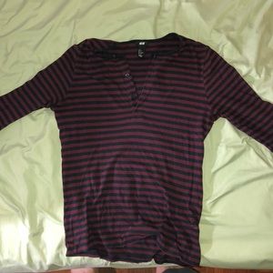 H&M Striped long sleeve shirt